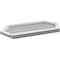 Ekena Millwork Half Round Surface Mount PVC Gable Vent w/ 2"W x 2"P Brickmould Sill Frame, 36"W x 18"H GVPHR36X1803SN - alternate 5